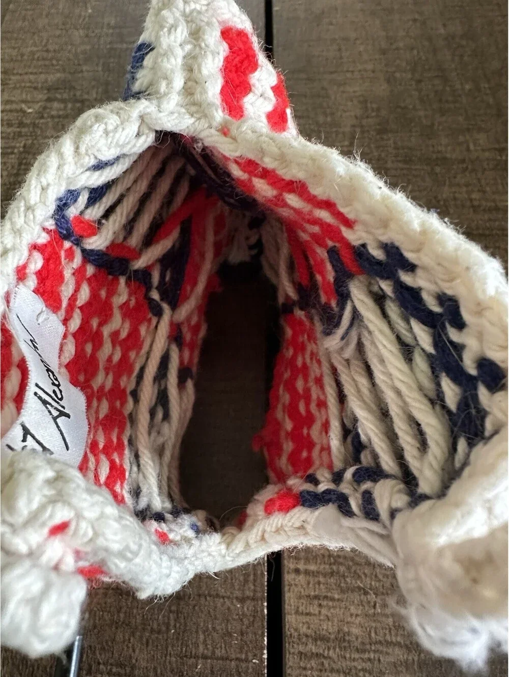 Vintage Gil Alexander Doll Sweater American Flag Patriotic Knit Doll Clothing